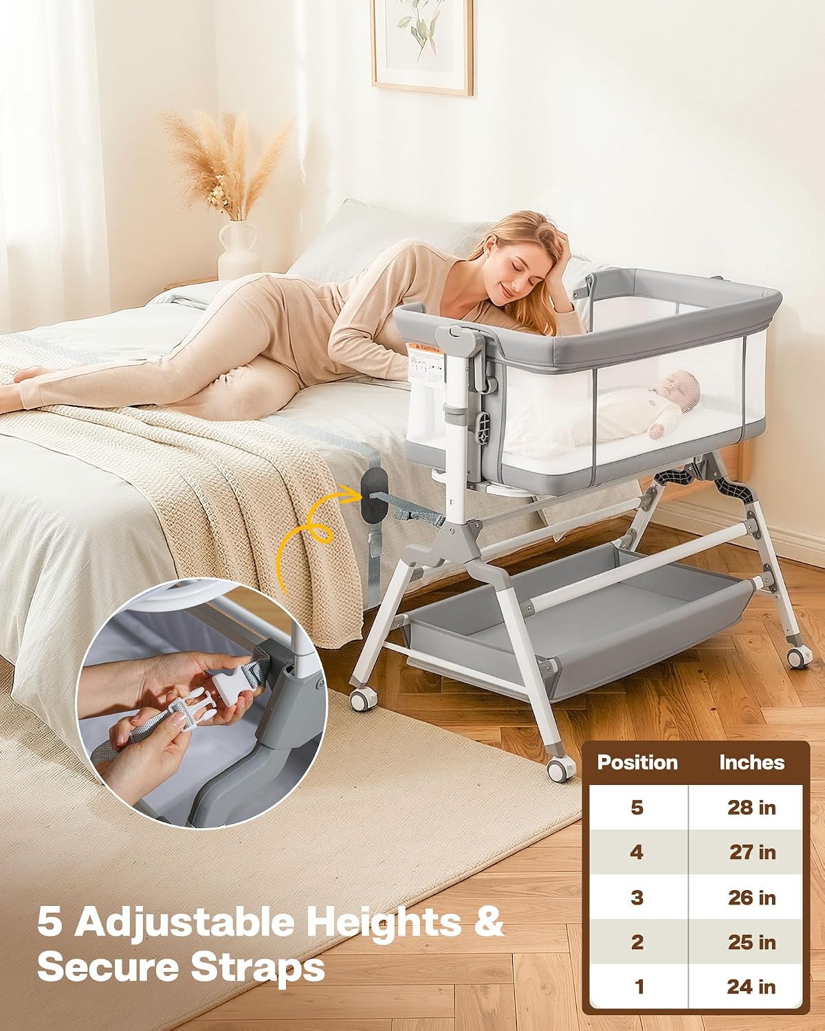 Detalle de Baby Bassinet 3-in-1