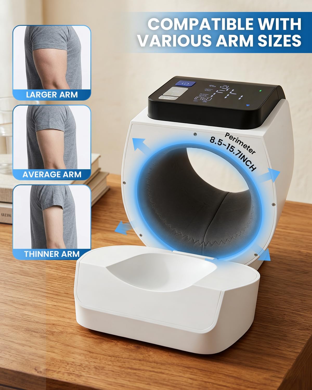 Detalle 1 de Saker U90B No-Wrap Upper Arm Blood Pressure Monitor, 4 Users, 199-Reading Memory