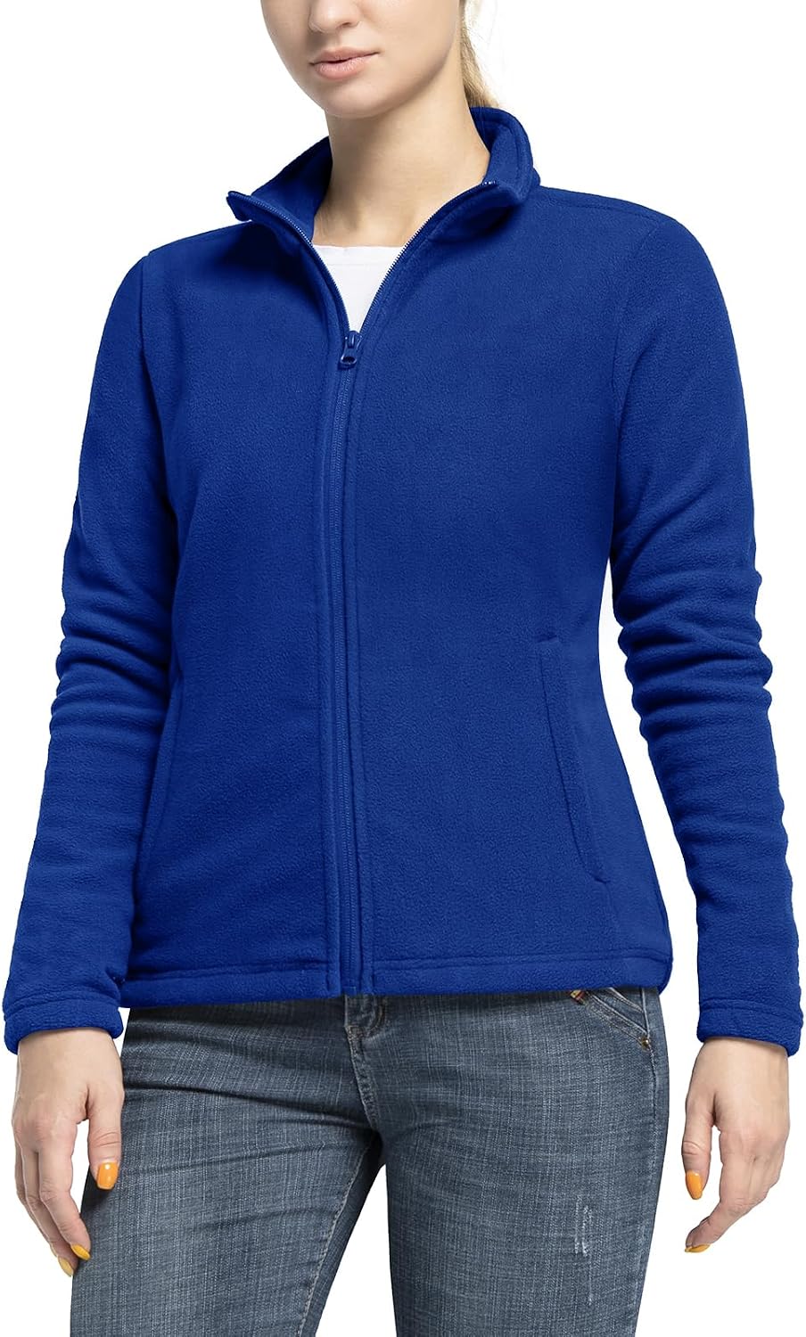 Thumbnail 1 de 33,000ft women’s microfleece full-zip jacket – lightweight warm travel coat