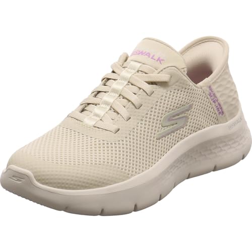 Detalle de Skechers Femme Go Walk Flex Grand Entry Slip-In – ENTRAINEUSE Off White Textile/Trim (39 EU)