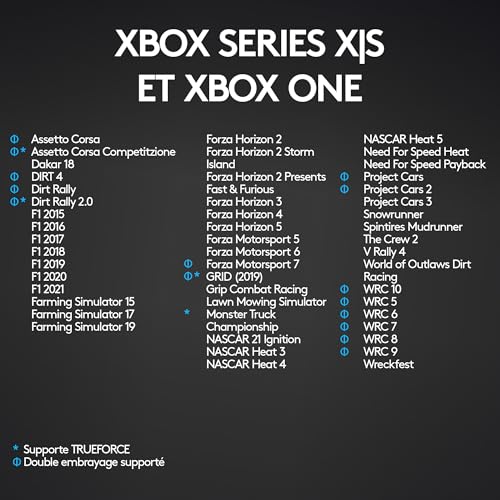 Thumbnail 10 de Logitech G G923 volant de course et pédales pour Xbox & PC — TRUEFORCE et embrayage programmable