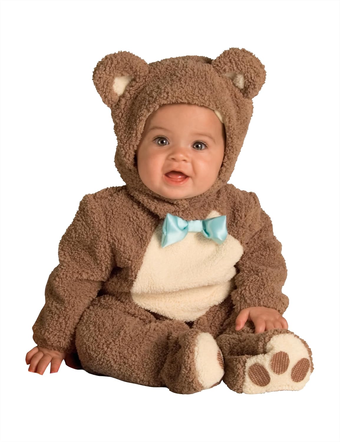 Detalle de Rubies 885356 Oatmeal Bear Baby Costume with Rainbow Blanket