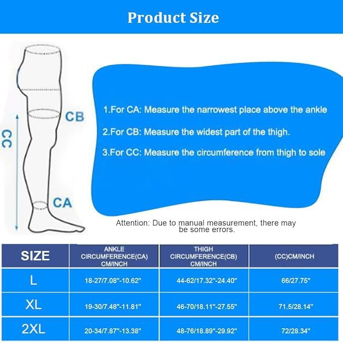 Thumbnail 4 de AOGOE 4834786 medische compressiekousen, lang, klasse II, 23–32 mmHg
