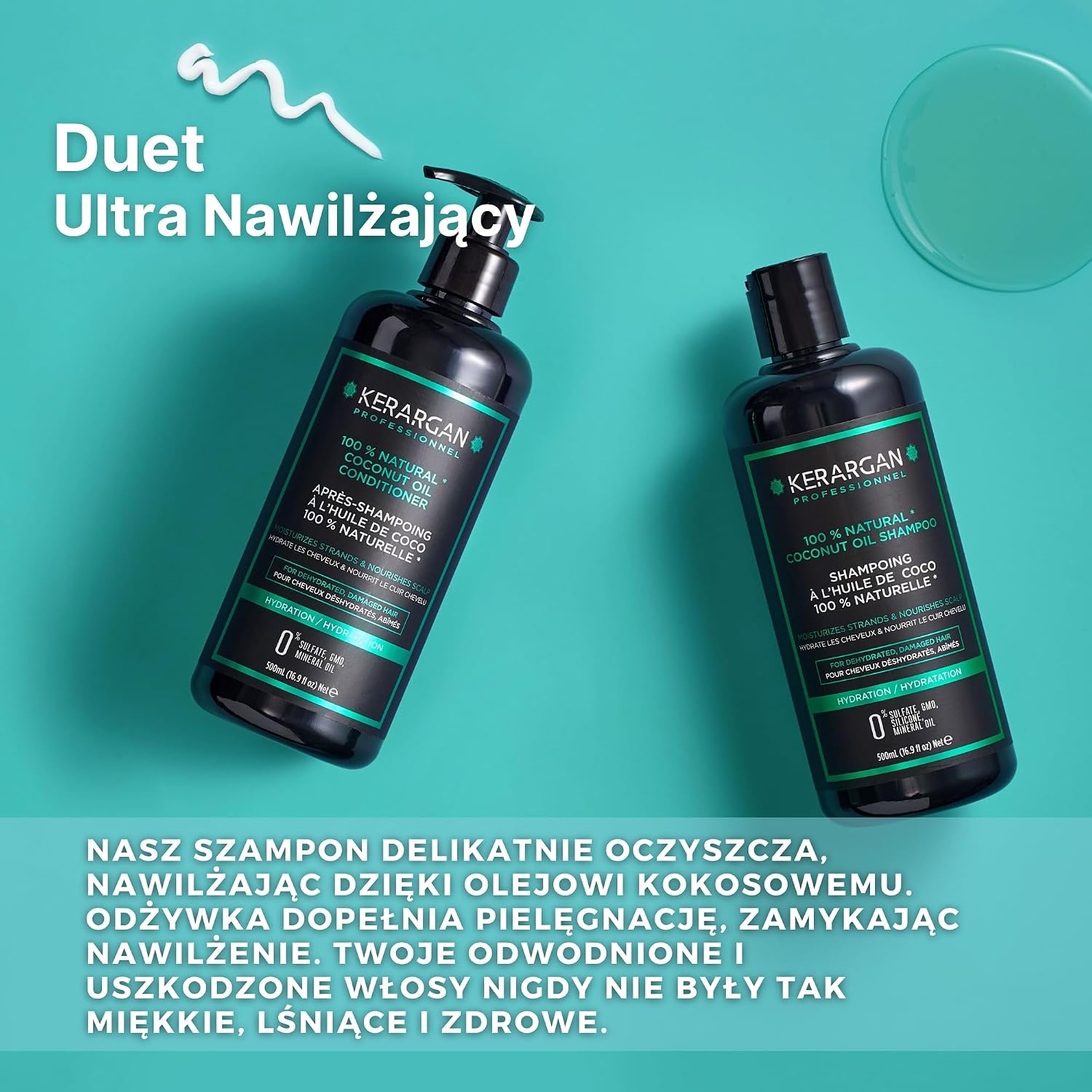 Thumbnail 1 de KERARGAN Duo szampon i odżywka z olejem kokosowym, 2x500 ml