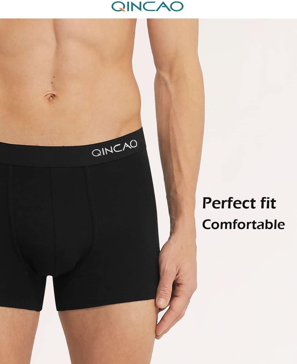 Thumbnail 1 de QINCAO Boxer Shorts for Men 6-Pack (No Itchy Labels) – Cotton Retro Trunks Underwear Gift Set