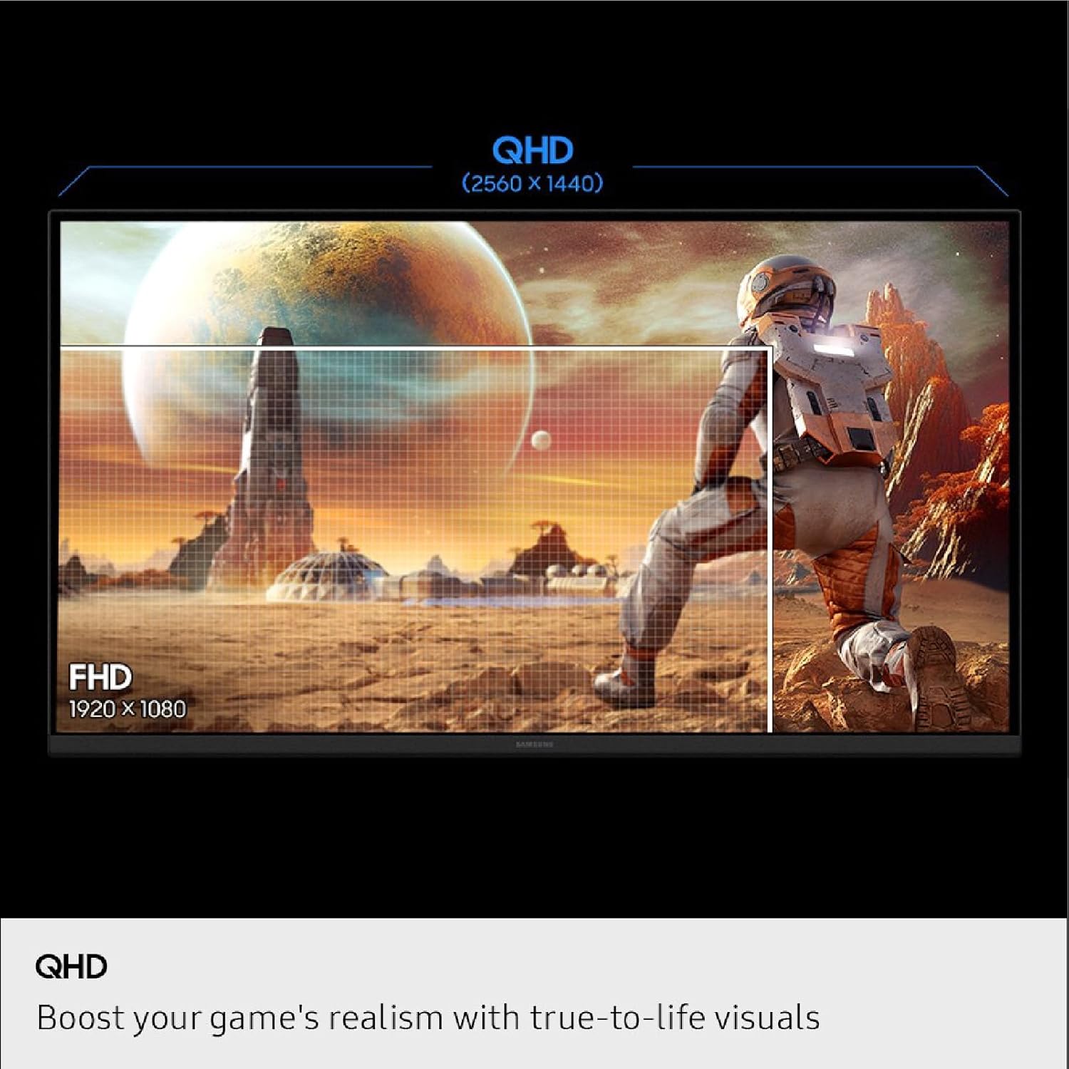 Detalle 2 de Samsung Odyssey G5 G50F 32" QHD 180Hz Gaming Monitor