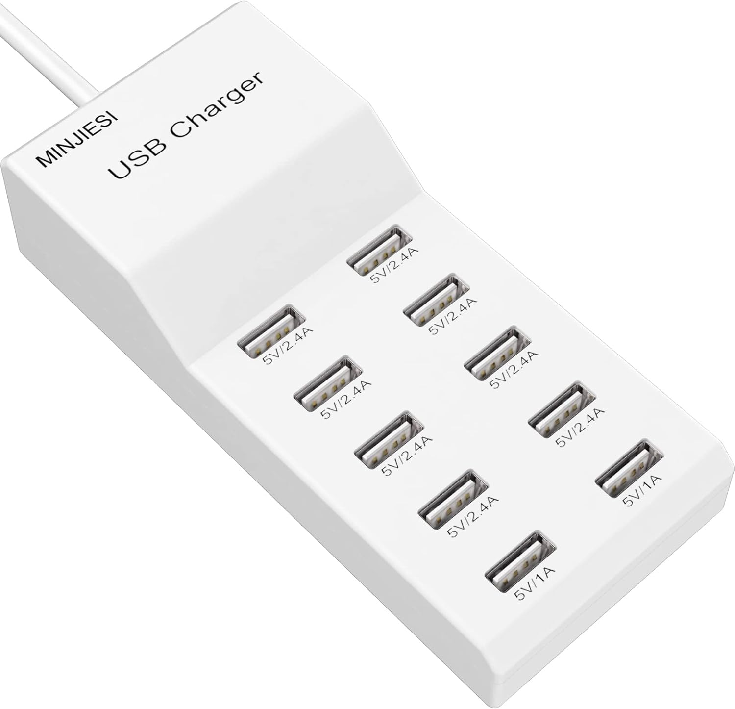 Detalle de MINJIESI 10-Port USB Charger Hub 50W
