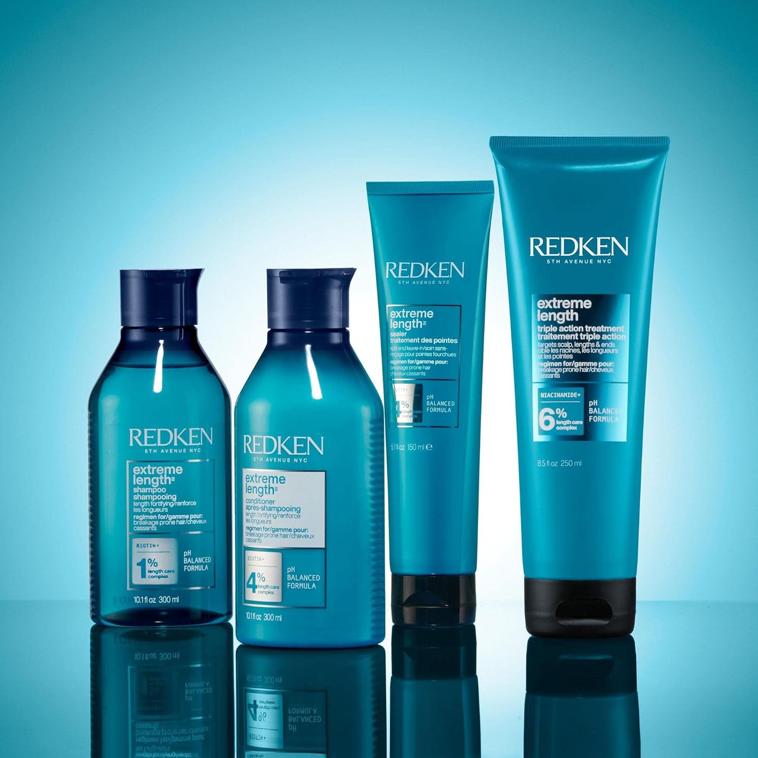 Thumbnail 6 de REDKEN Extreme Length – Shampoing fortifiant biotine & huile de ricin, nettoie en douceur (sans silicone, vegan) 300 ml