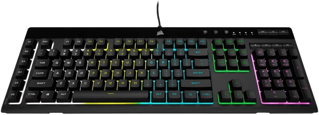 Thumbnail 3 de Corsair K55 RGB PRO gamingtangentbord med membranknappar, RGB och sex makrotangenter