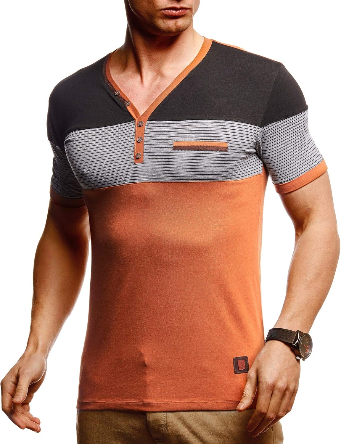 Thumbnail 5 de Leif Nelson T-shirt été homme col V