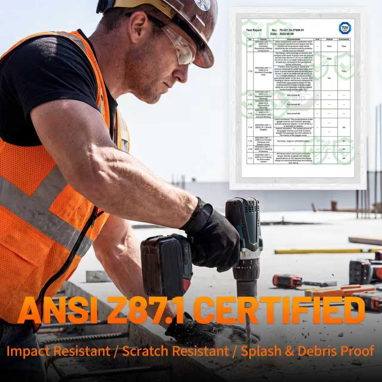 Thumbnail 3 de AOOFFIV Clear Safety Glasses 50-pack 🥽