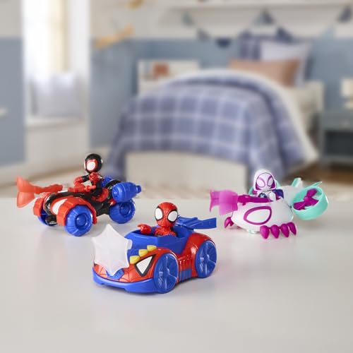 Thumbnail 9 de Hasbro Marvel Spidey e i suoi fantastici amici: macchina giocattolo Spidey e Web-Crawler con action figure da 7,6 cm