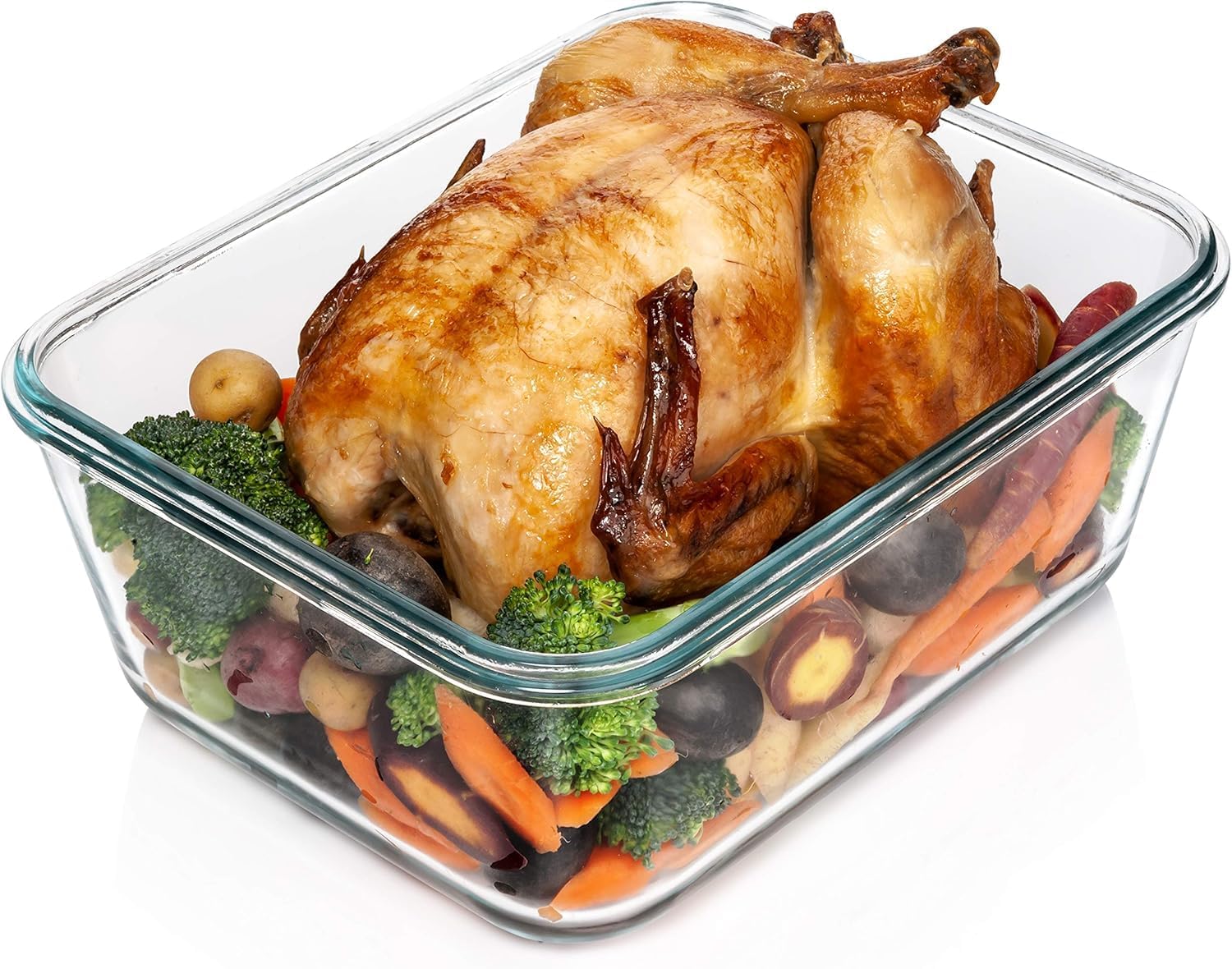 Detalle de Razab 3300 ml Glass Food Storage Container 🍱