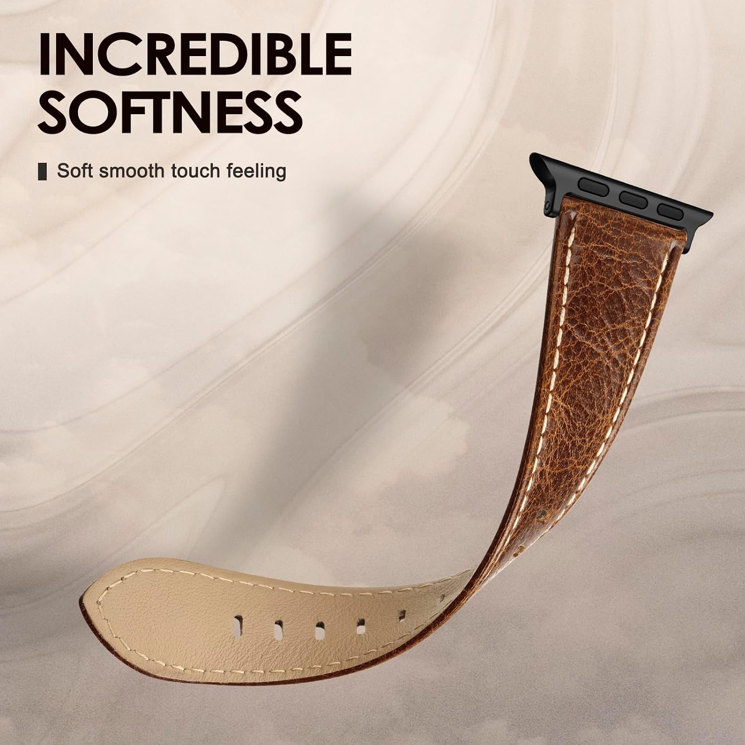 Thumbnail 3 de Tuocal Genuine Leather Strap 46mm