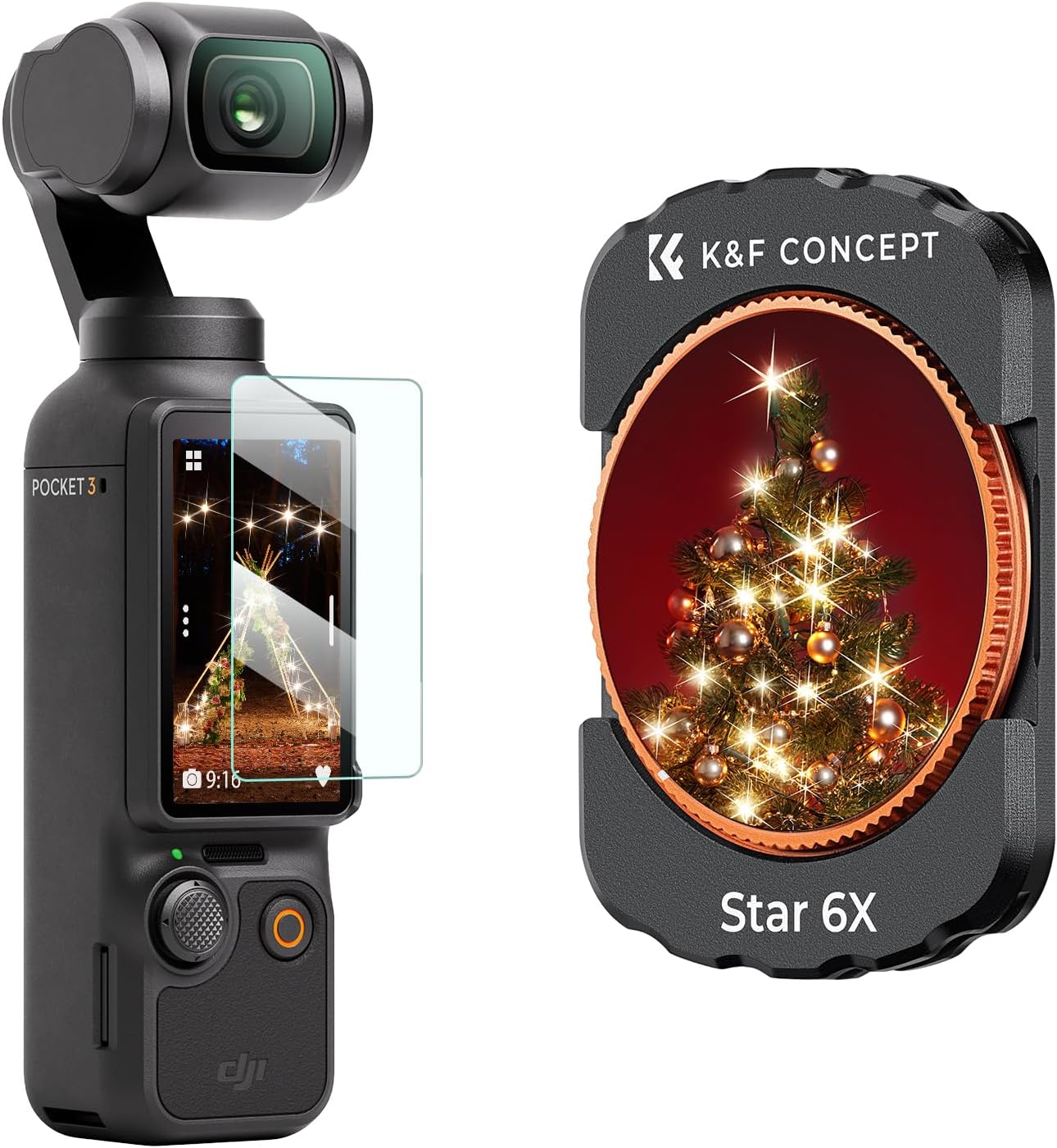 Thumbnail 6 de K&F CONCEPT Magnetic 1.2X Anamorphic Lens Filter for Osmo Pocket 3/4