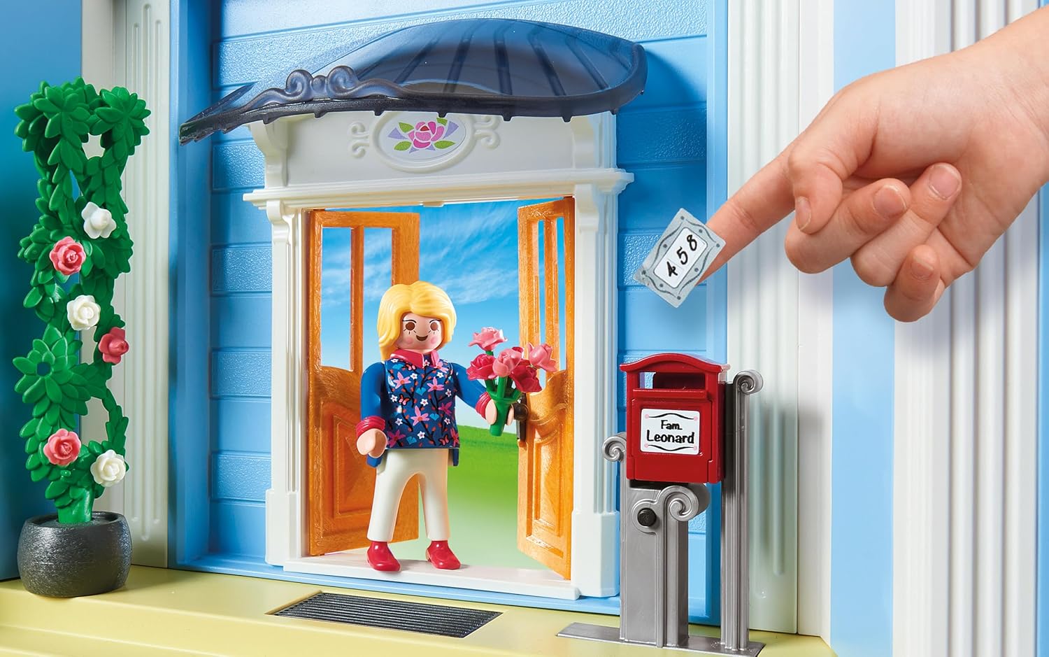 Thumbnail 2 de PLAYMOBIL Mein Großes Puppenhaus 70205 – Mit klingelnder Tür & umfangreichem Zubehör