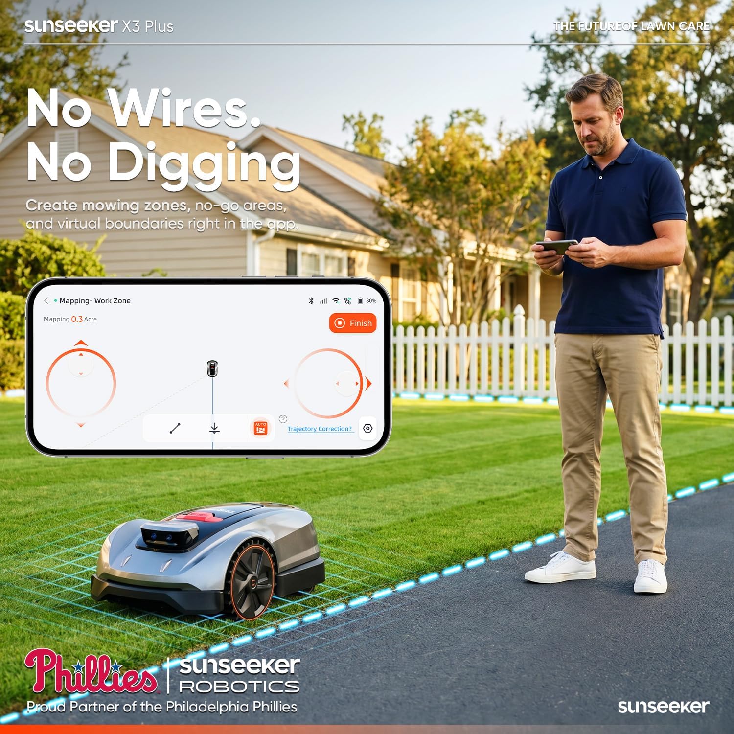 Detalle 2 de Sunseeker robot lawn mower 0.3 acre