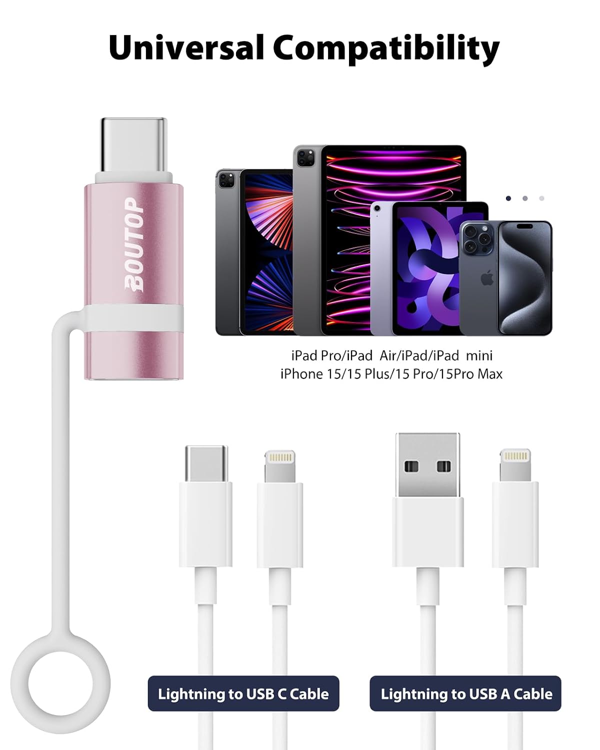 Thumbnail 6 de BOUTOP 60W Lightning auf USB C Adapter 60W