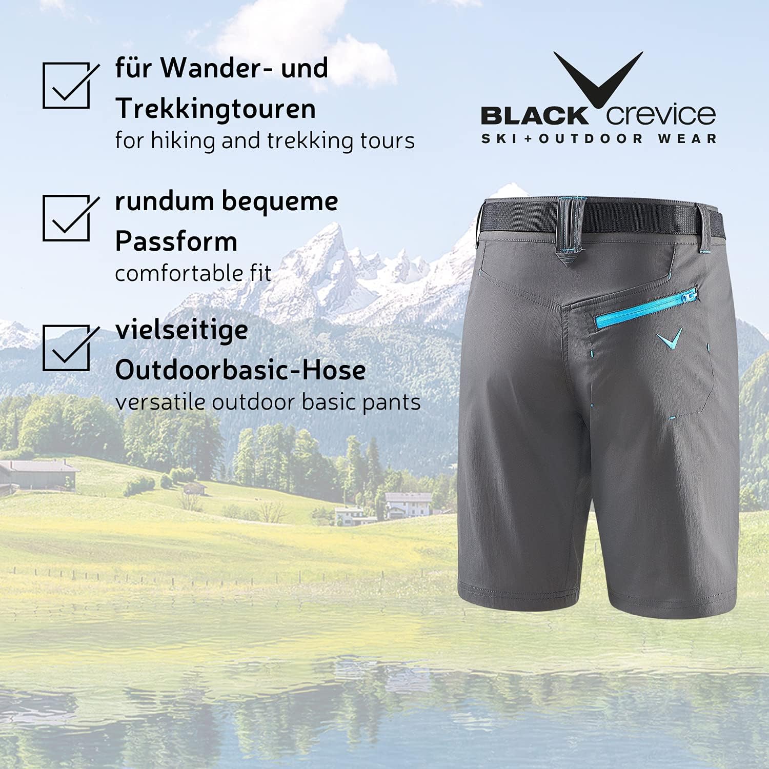 Thumbnail 5 de Black Crevice Damen Wander-Shorts – Trekking-Shorts für bewegungsreiche Tage