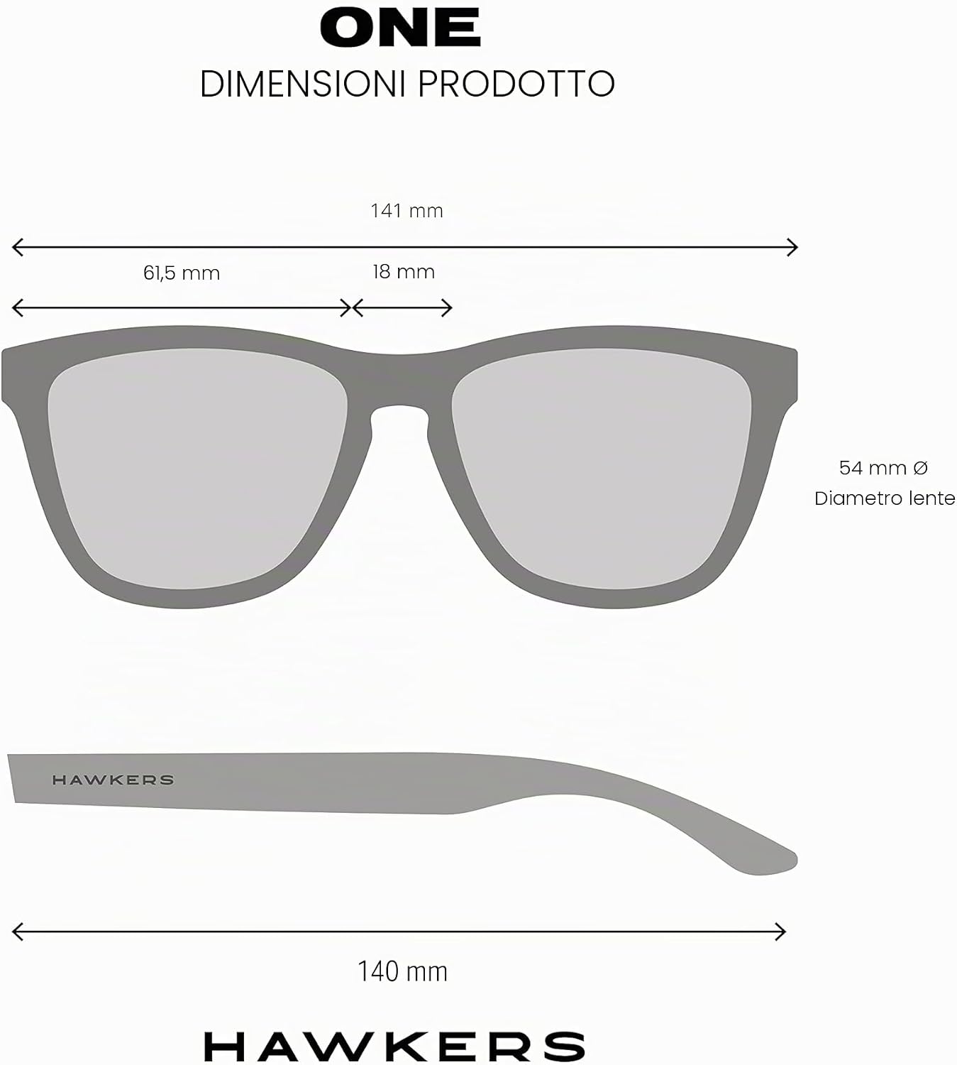 Thumbnail 5 de HAWKERS ONE POLARIZED: Occhiali da sole polarizzati unisex TR90, trasparenti/Verde