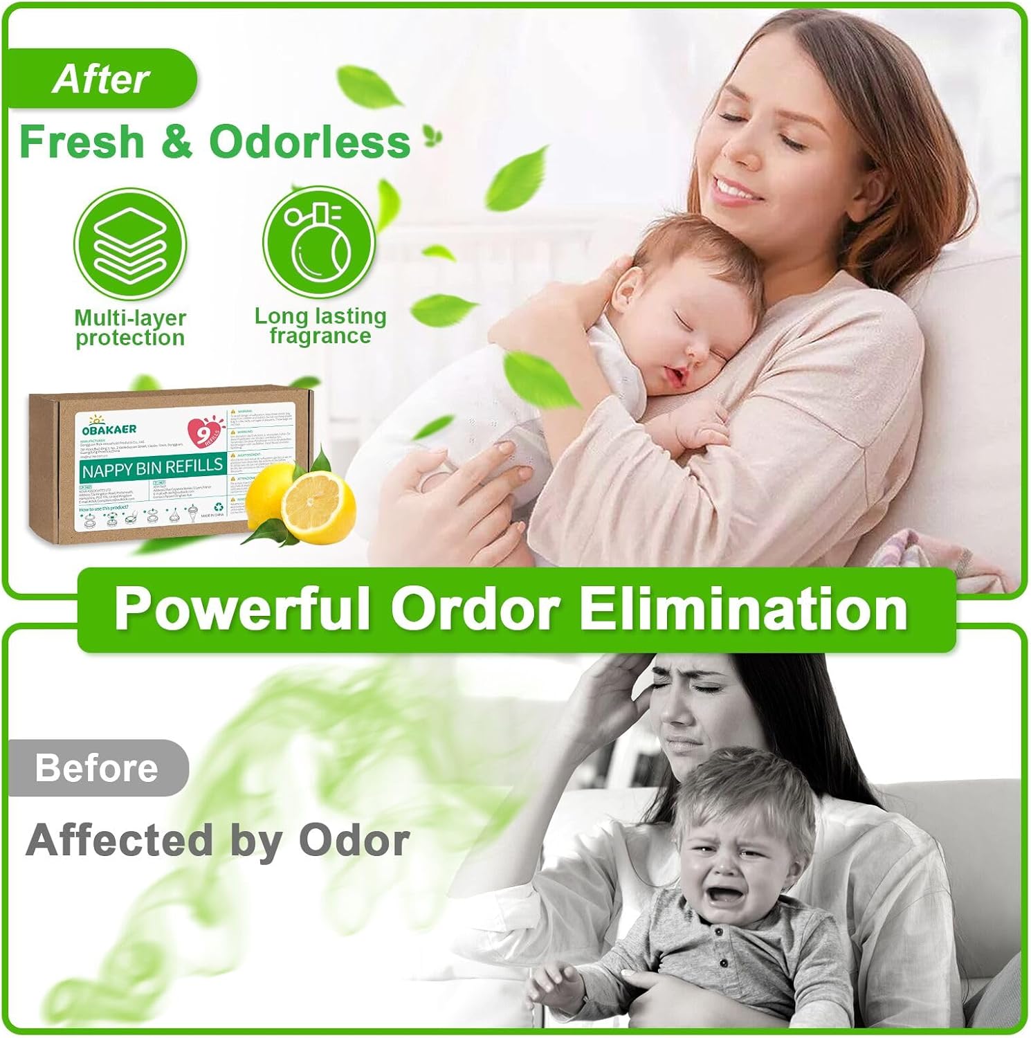 Thumbnail 3 de Tommee Tippee Nappy Bin Refills 9 pack 7 m