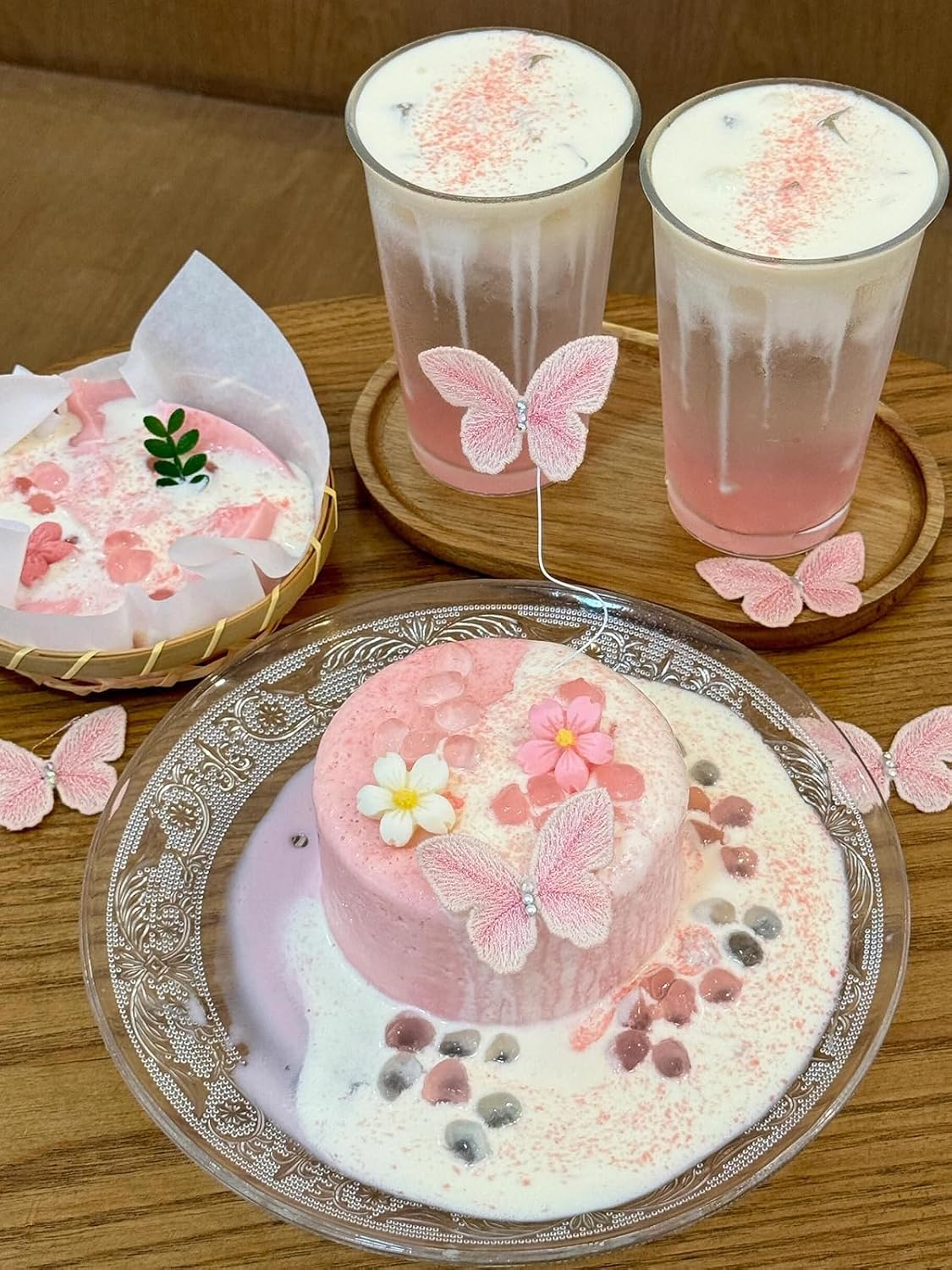 Thumbnail 6 de Senchanting Edible Rice Paper Cake Toppers, 60-Piece Butterfly and Flower Mix