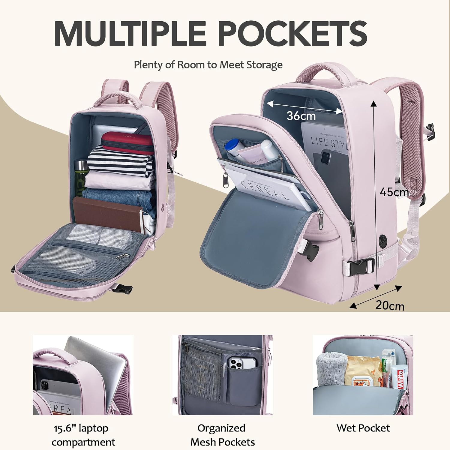 Detalle 2 de Xkdoai cabin bag 45x36x20 underseat