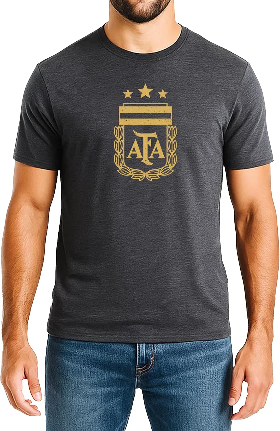Thumbnail 5 de Icon Sports Officially Licensed Argentina Football Association Cotton T-Shirt (Unisex Adult)