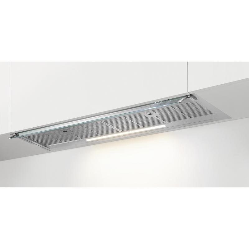 Detalle de Campana extractora AEG GDE682HM: Hob2Hood, 120 cm y iluminación LED para cocina sin olores