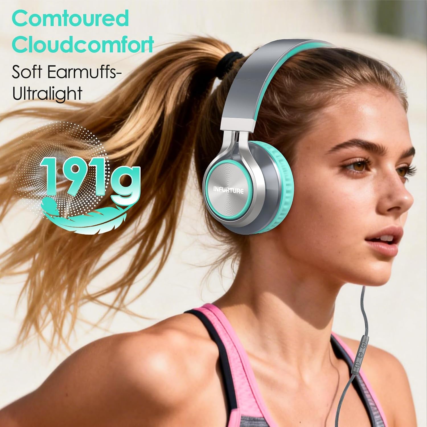 Thumbnail 4 de INFURTURE USB C Headphones with Mic