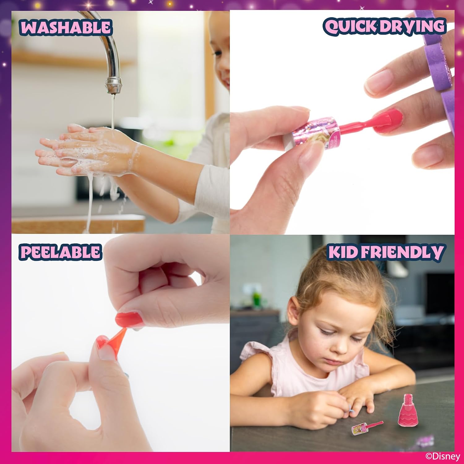 Thumbnail 5 de Townley Girl Disney Princess 15 Piece nail set