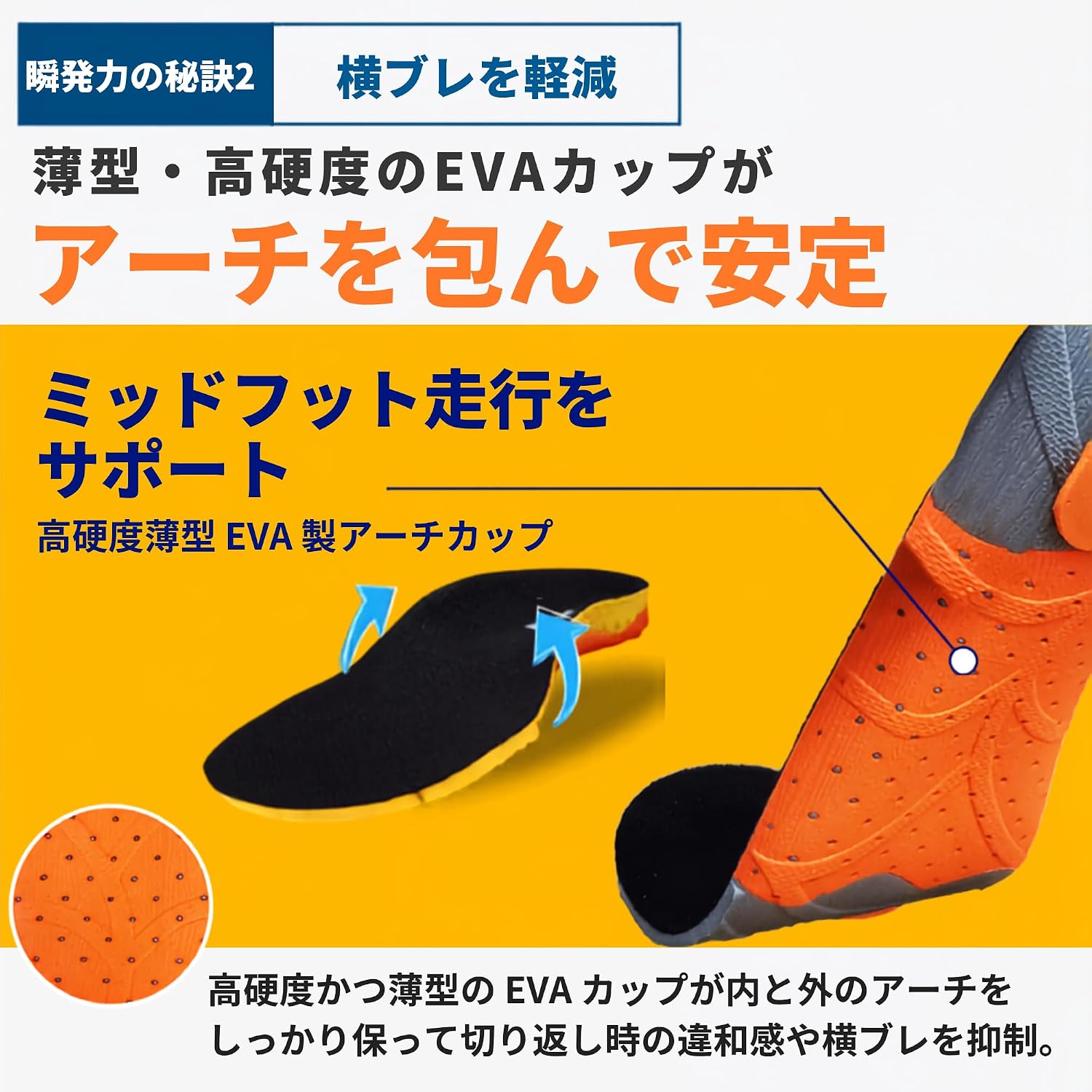Thumbnail 4 de M.モゥブレィ スピードアルファ スポーツインソール 28-29cm EVA素材・洗える仕様