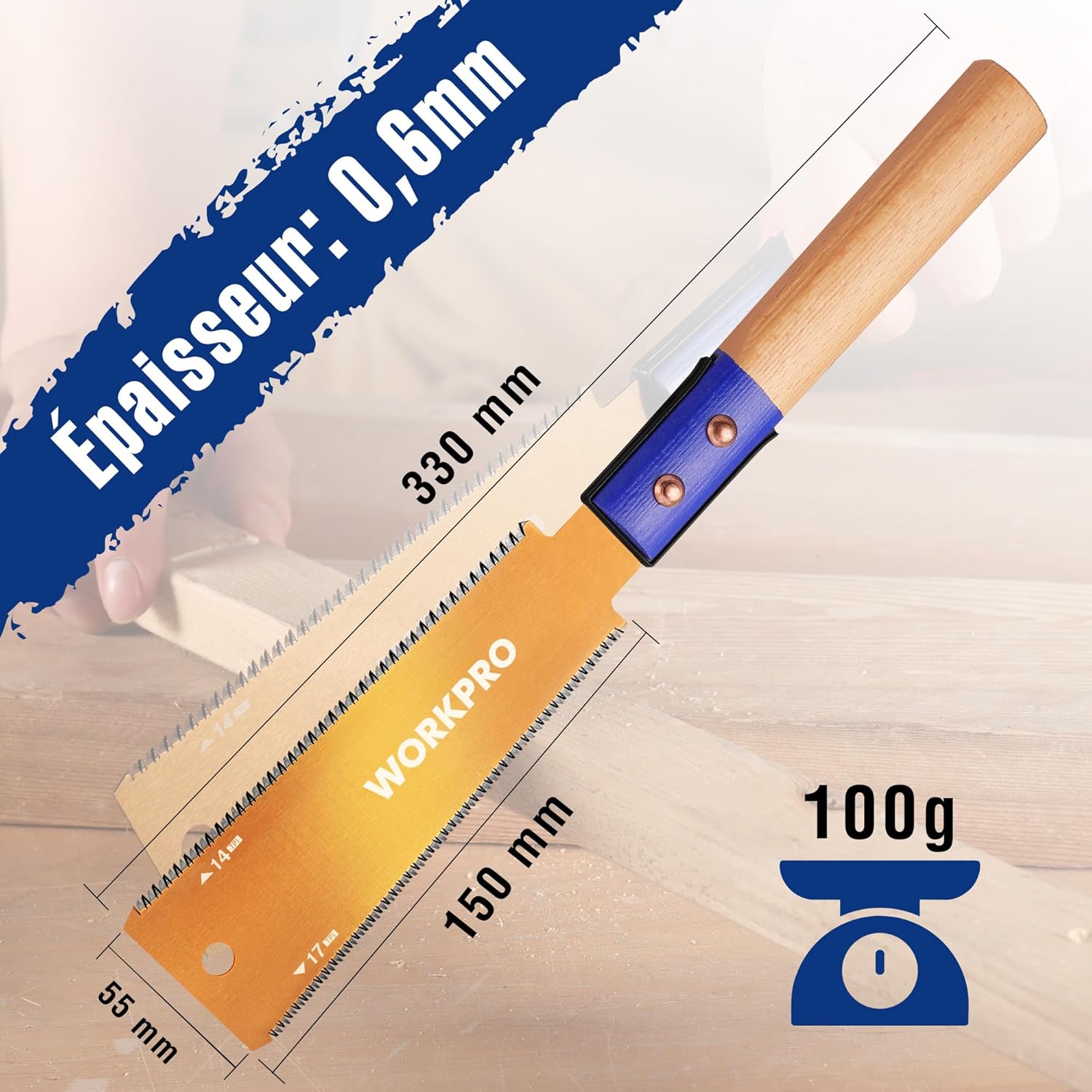 Detalle 2 de WORKPRO Scie Japonaise 150 mm