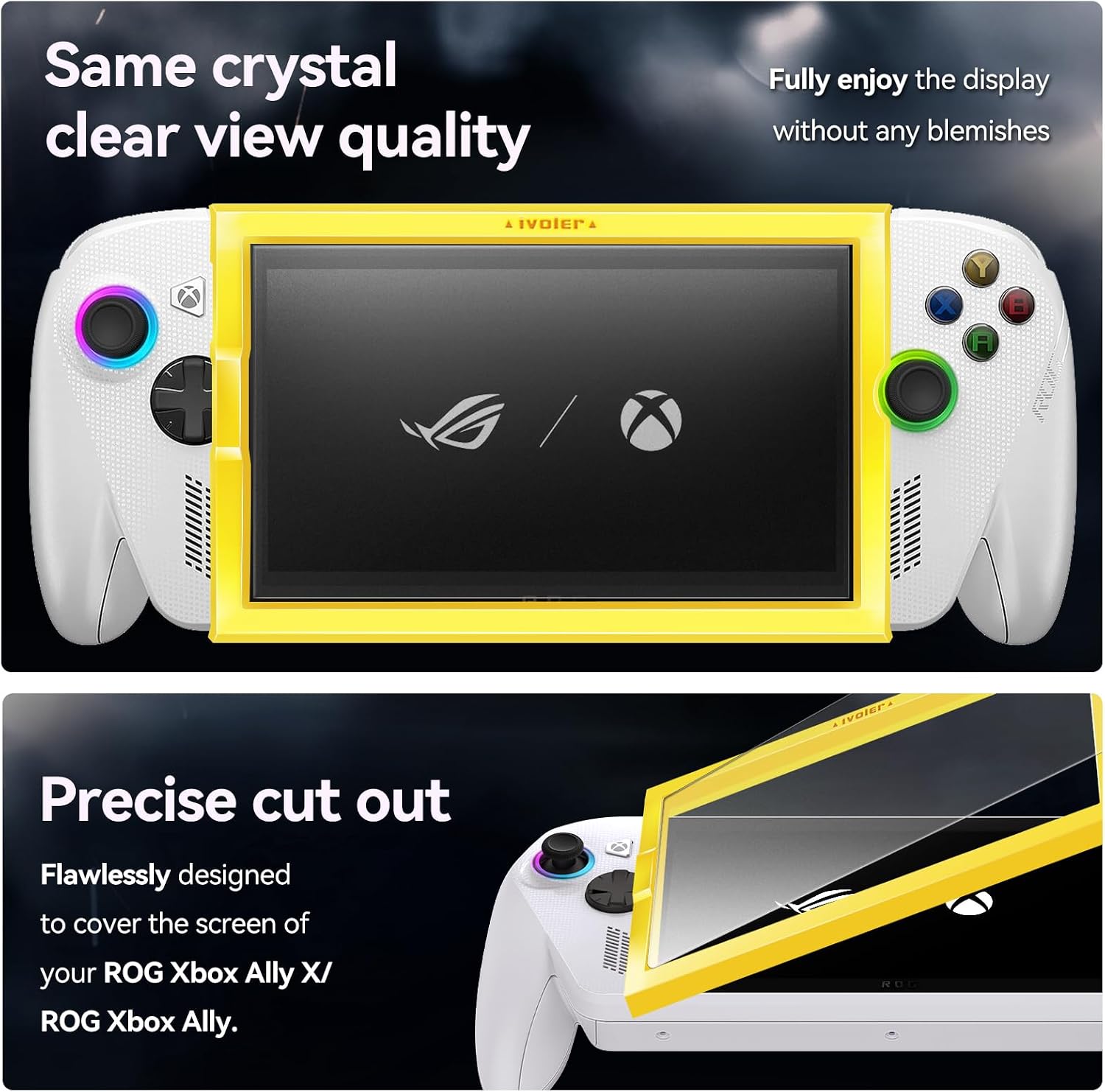 Thumbnail 2 de ivoler Matte Tempered Glass Screen Protector for ASUS ROG Xbox Ally & Ally X, 3-Pack