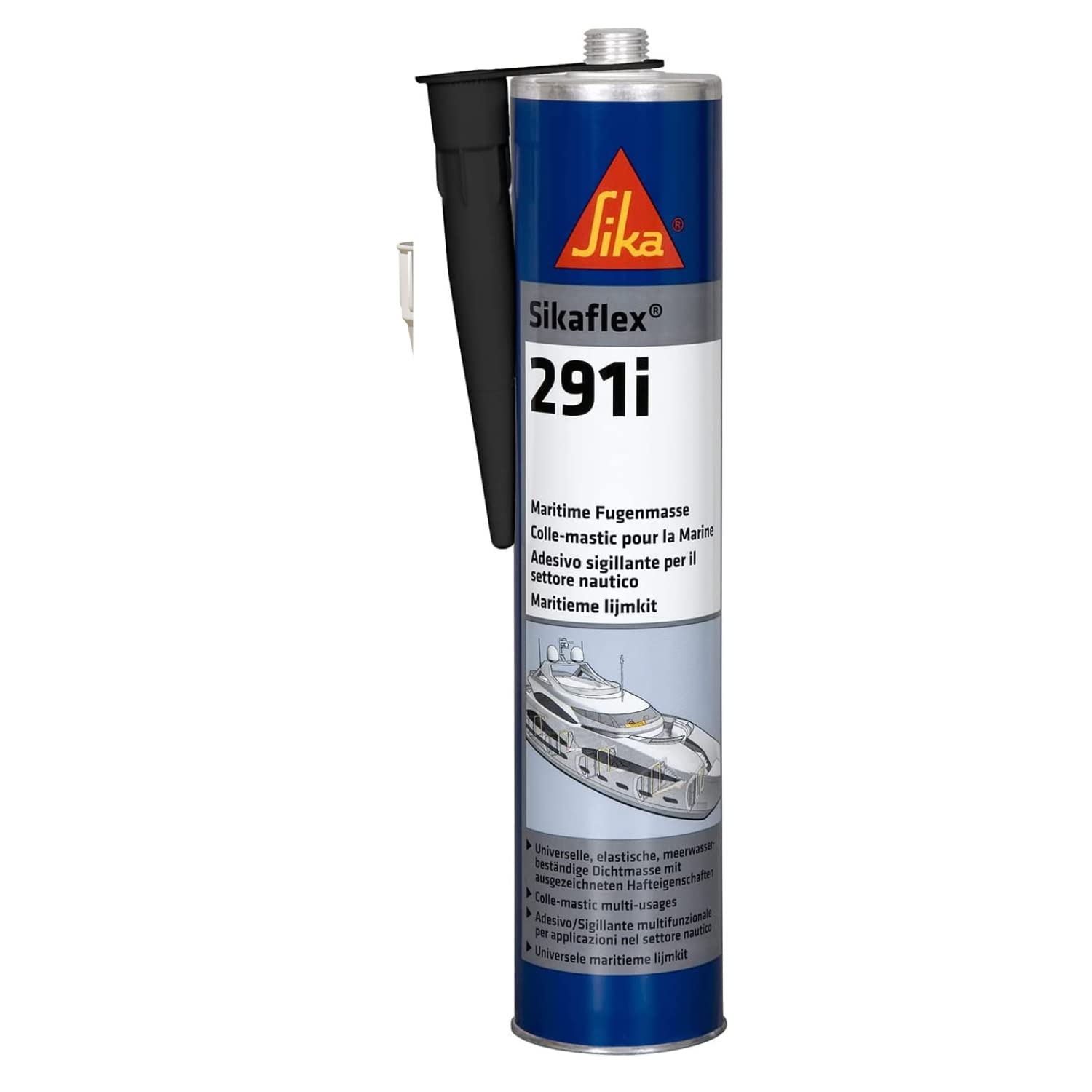 Detalle de SIKA Colle-mastic multi usage spécial Marine - Sikaflex 291i Noir 300 ml