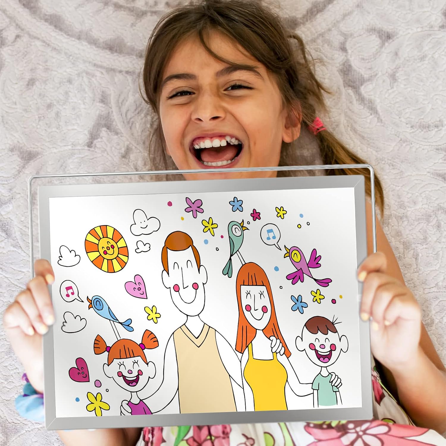 Detalle 2 de Nicpro A3 Double-Sided Magnetic Dry Erase Mini Whiteboard (40 x 30 cm) with Stand, 8 Pens, Eraser & Magnets