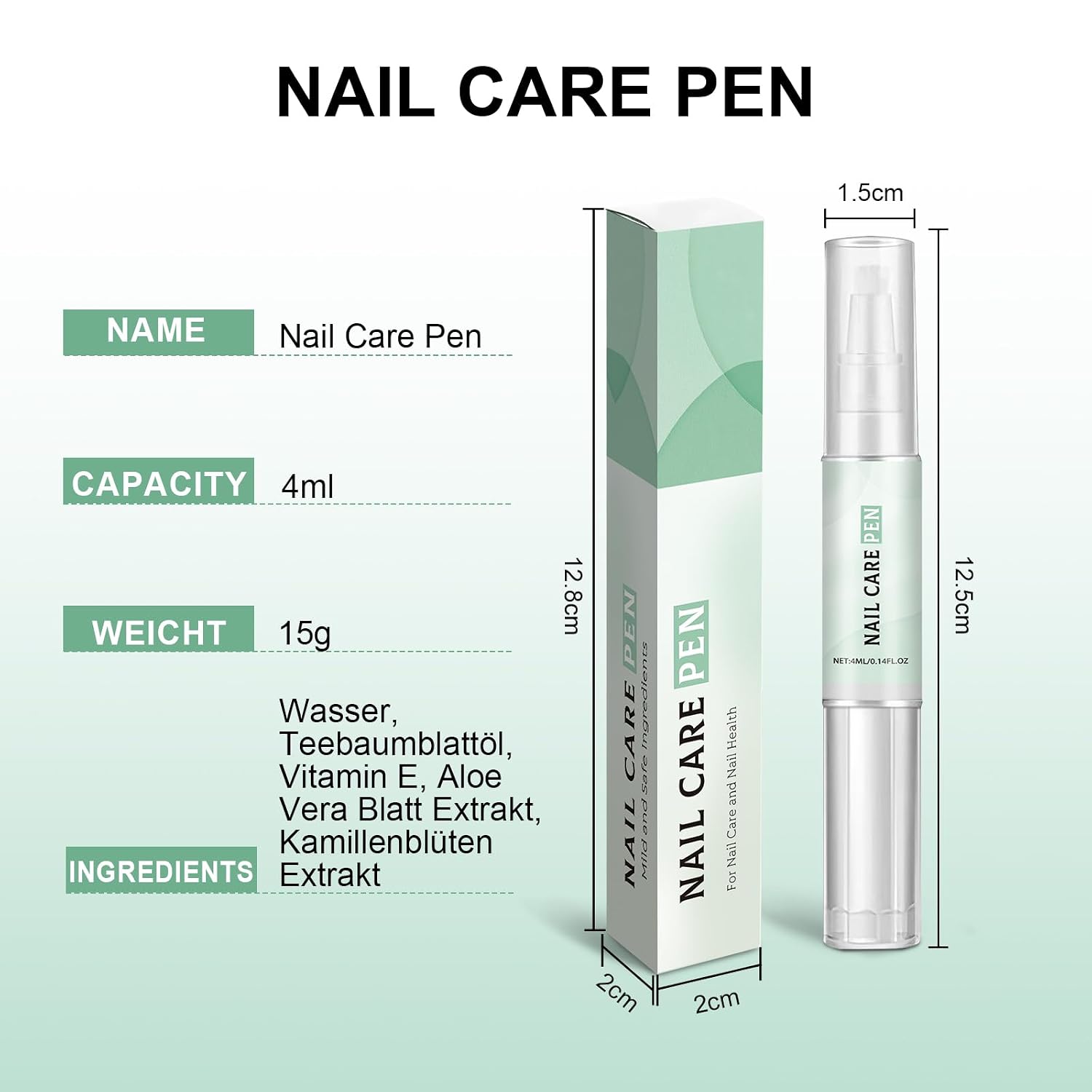 Detalle de Nail Care Pen 2er-Set: Das Original Nail Care Pen für Fingernägel & Fußnägel
