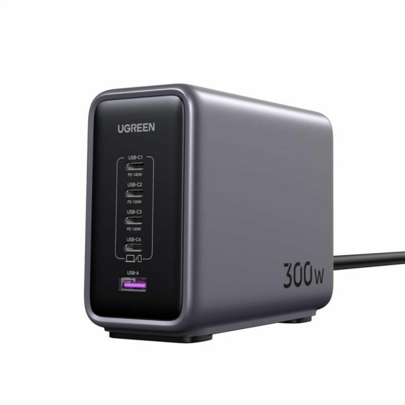 Thumbnail 1 de UGREEN Nexode 90903B cargador GaN 300W 5 puertos con cable 2 m