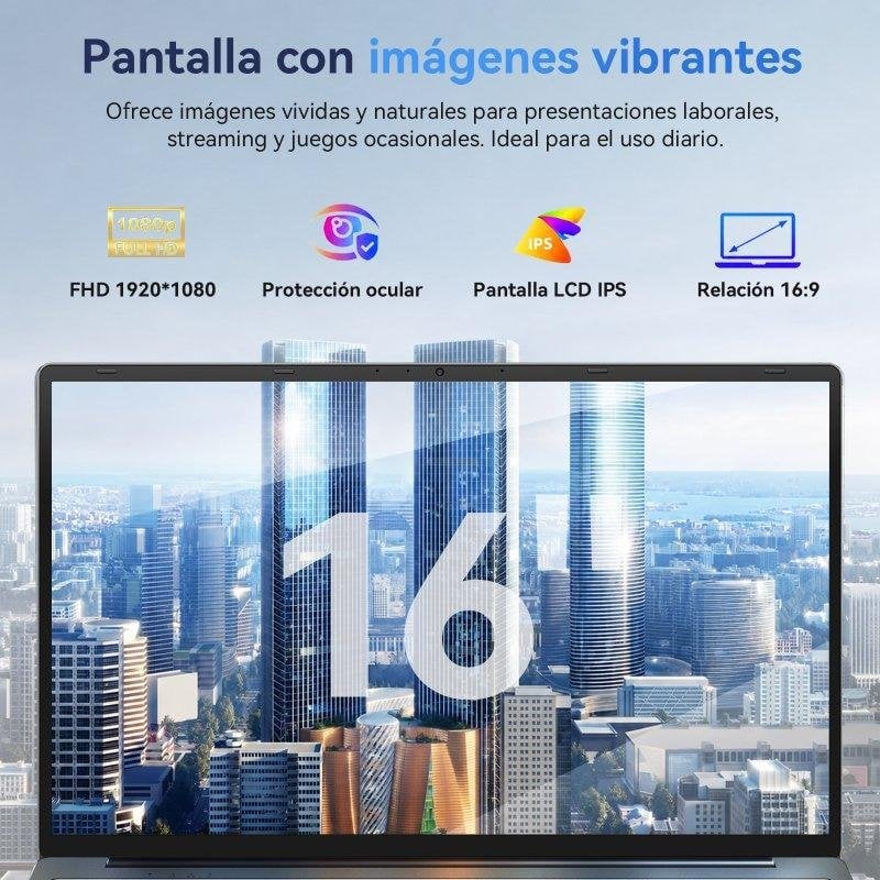 Detalle de amdevpro portátil de 16 pulgadas