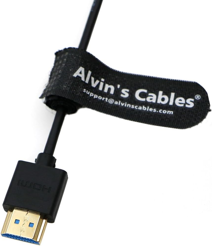 Thumbnail 3 de Alvin's Cables 8K HDMI Cable 2.1 High Speed, 50cm (Straight to Left Angle) for Atomos Ninja V and Z CAM / Sony FS5, FS7, A7S III