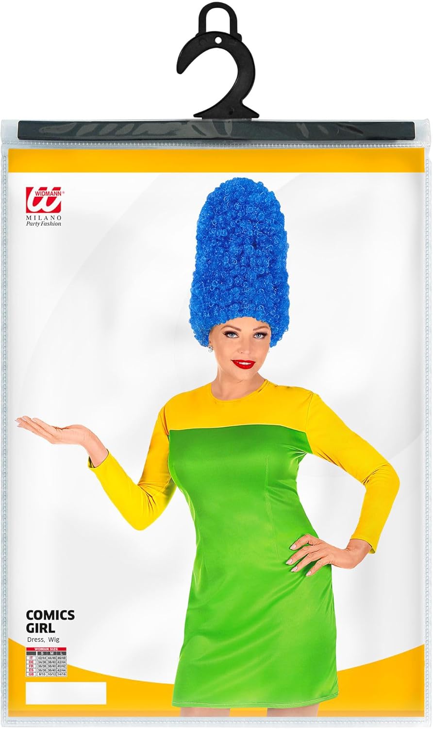 Thumbnail 2 de W WIDMANN MILANO Party Fashion – Comic Girl Kostüm mit Kleid und Perücke (Größe S), Faschingskostüm