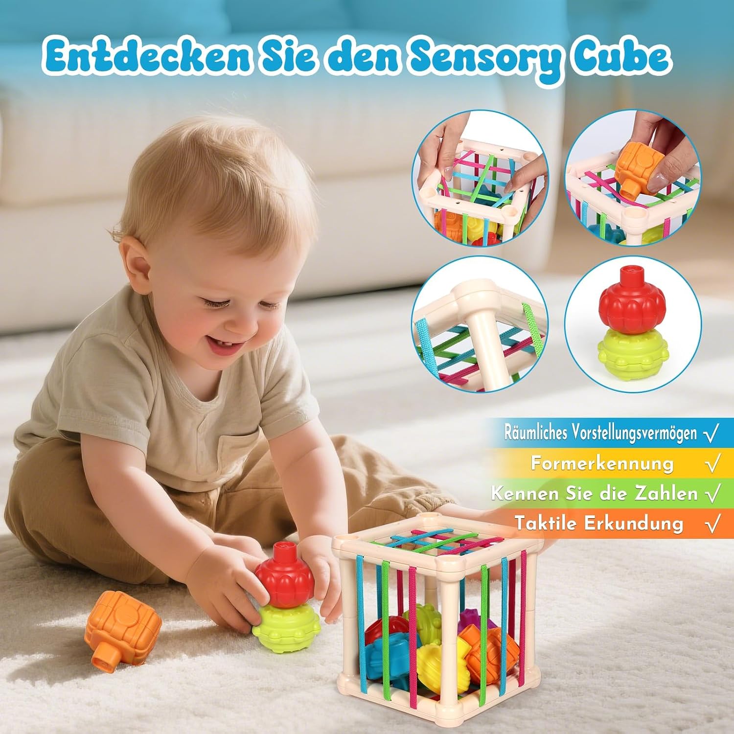 Detalle de LearnToy Montessori 7‑in‑1 Aktivitätsset