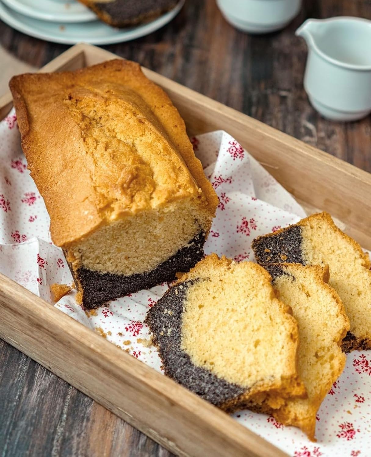 Detalle de RUF Rührkuchen Backmischung (nur Wasser & Öl zugeben) für Blechkuchen, Kasten, Muffins & mehr