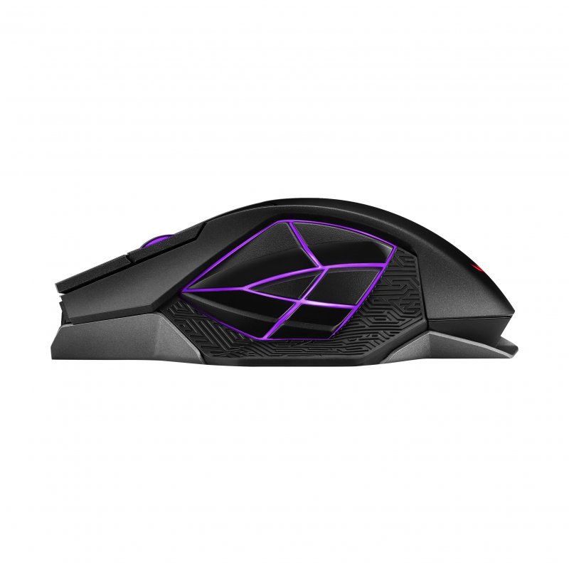 Detalle de ASUS ROG Spatha X: Ratón gaming inalámbrico 19000 DPI con carga magnética y 12 botones programables