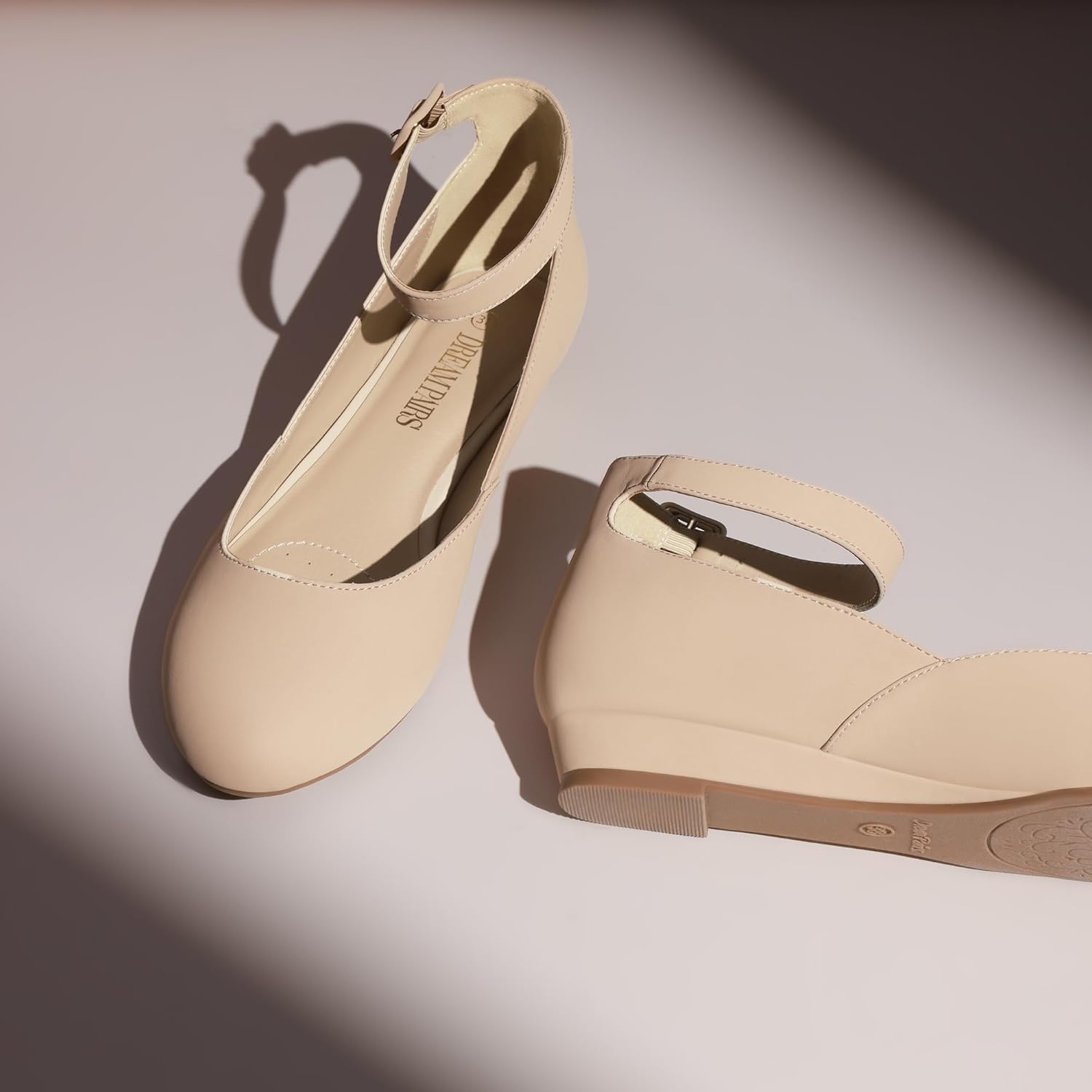 Thumbnail 5 de DREAM PAIRS Ballerinas Damen Riemchenballerina – Elegante Flats mit gepolstertem Support