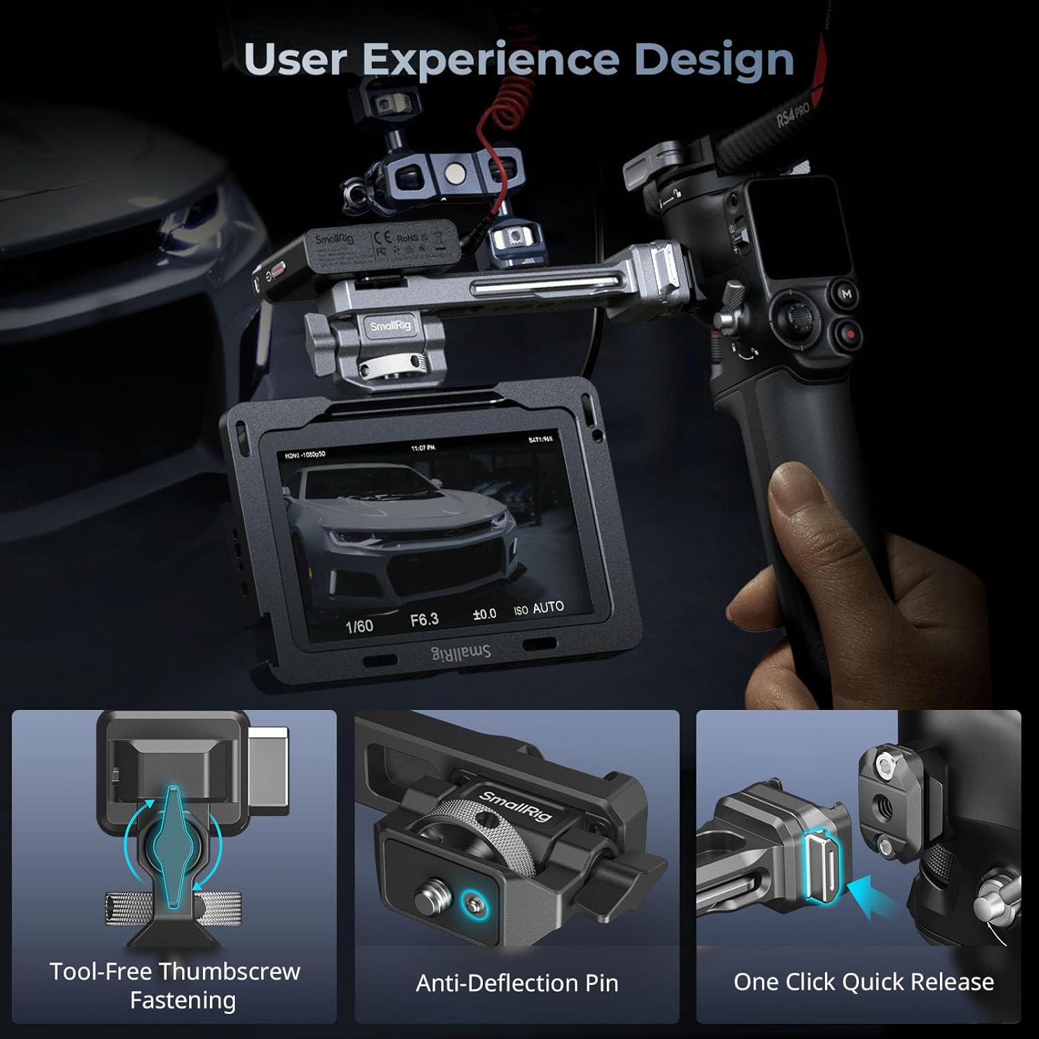 Detalle 2 de SMALLRIG 4637 Quick Release Camera Mount