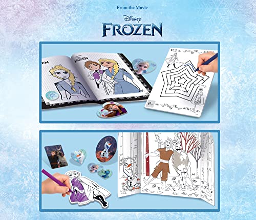 Thumbnail 4 de Liscianigiochi Frozen Coloring e Drawing School: Zainetto con Lavagnette, Manuale e Pennarelli Multicolore (92925)