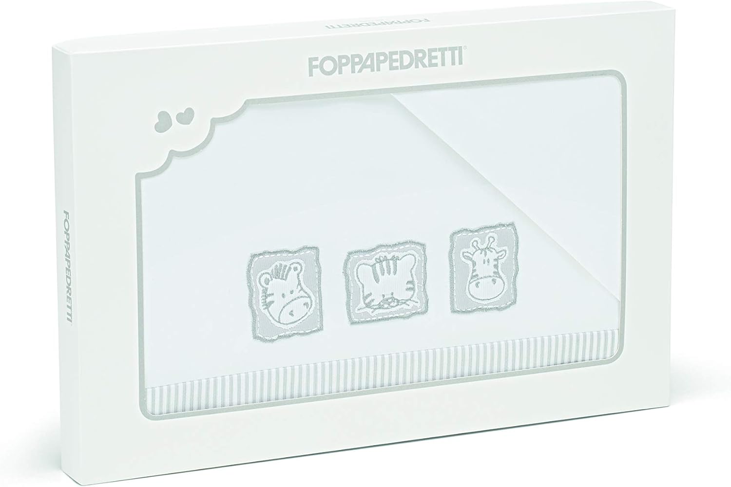 Thumbnail 4 de Foppapedretti Completo Lenzuolino Dolcecuore, 100% cotone: set lettino 120x80/120x65/60x40 in bianco