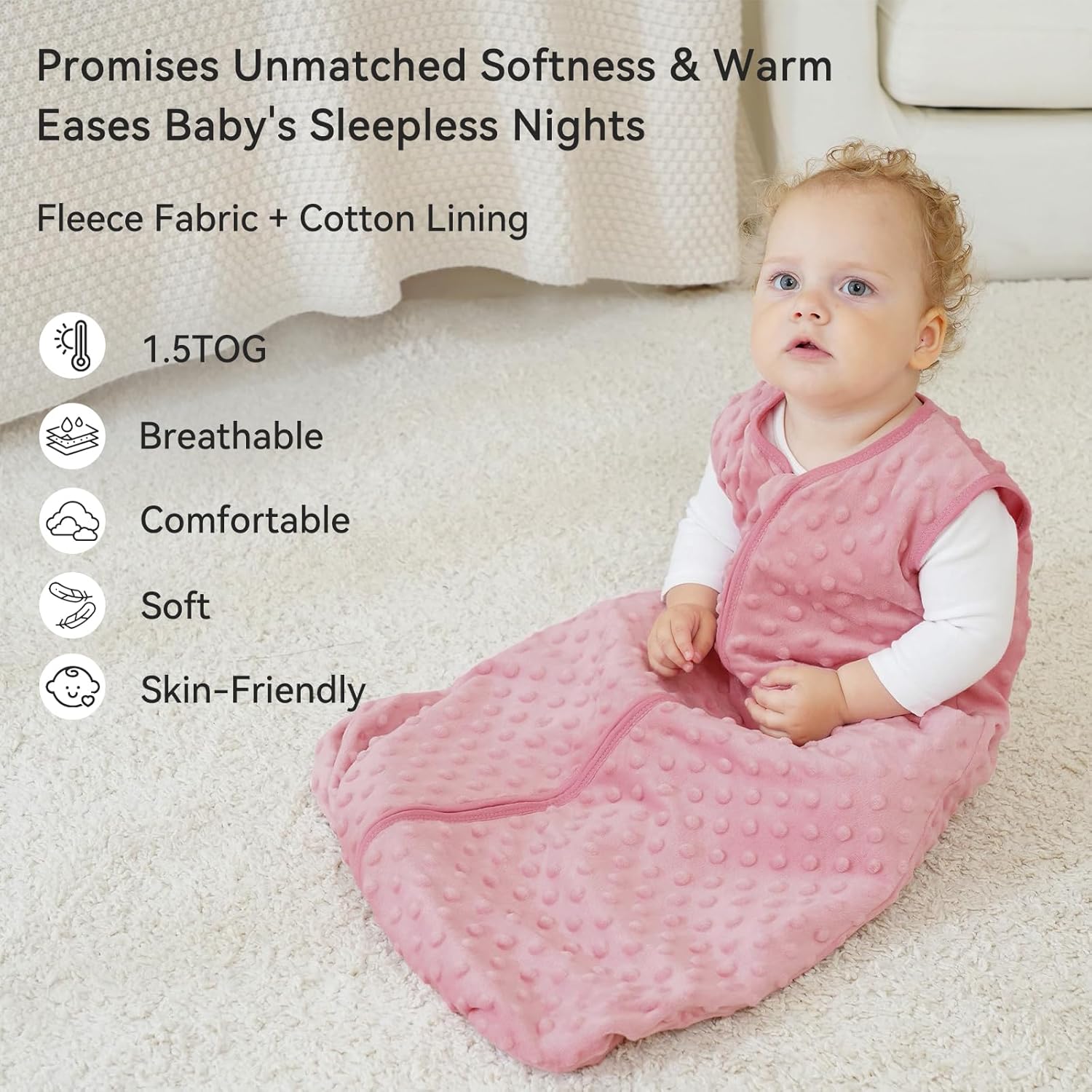 Thumbnail 1 de Unnivoll baby sleeping bag 1.5 tog 2 pack