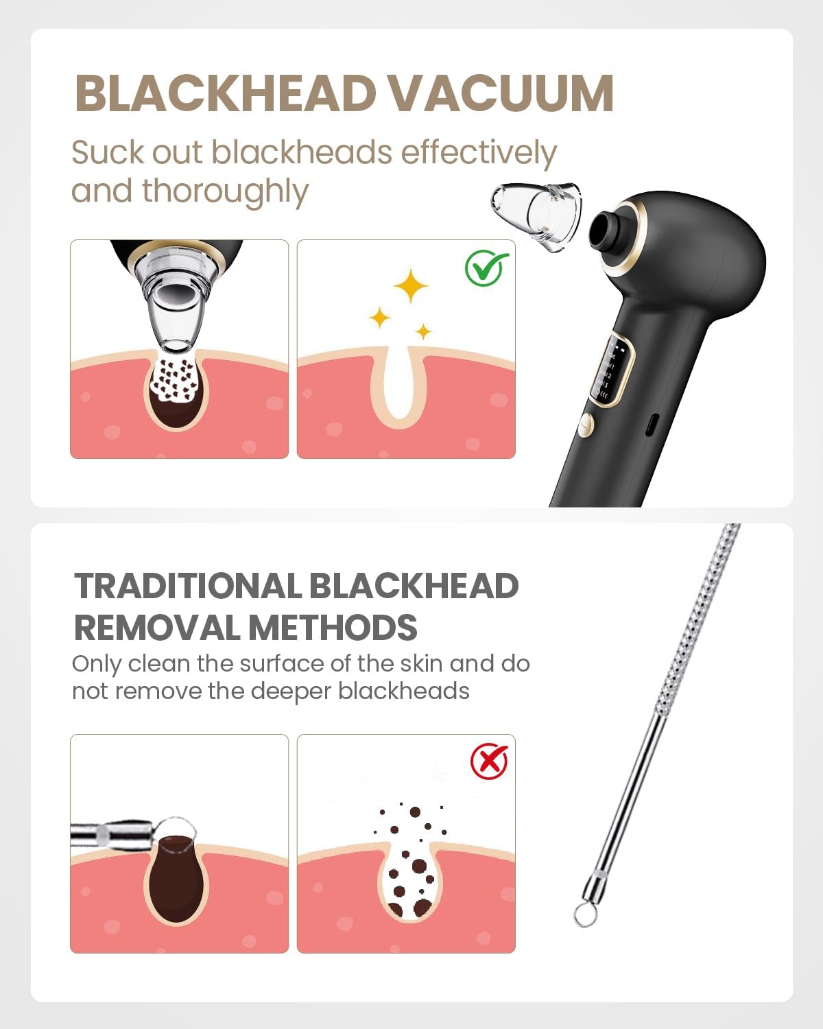 Thumbnail 5 de Heated Blackhead Remover with 5 Probes